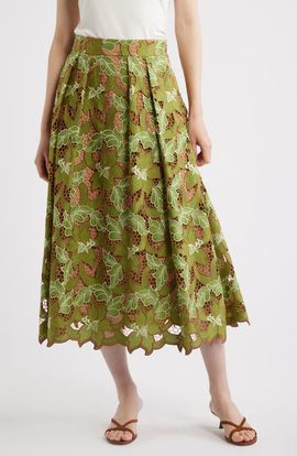 Elie Tahari Elie Tahari The Hailey Lace Midi Skirt