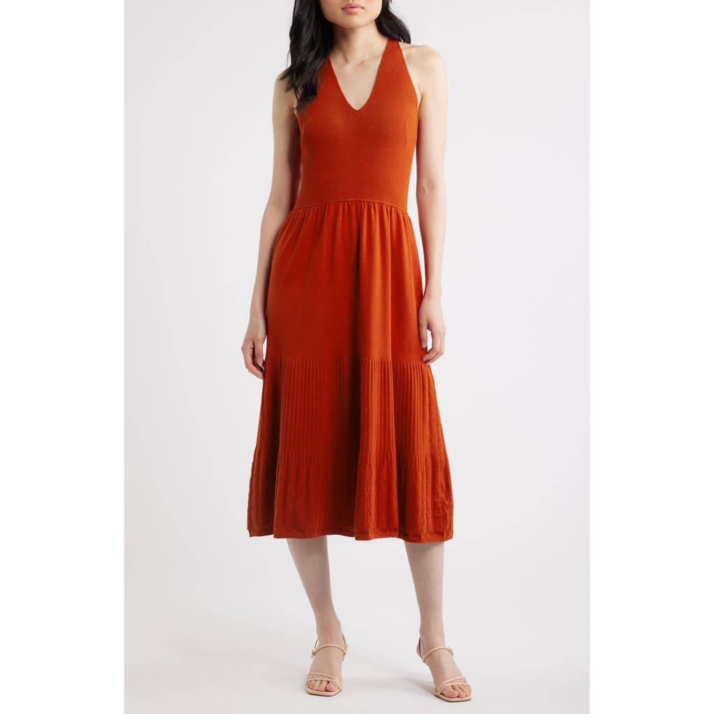 Elie Tahari Elie Tahari The Hazel Sleeveless Sweater Midi Dress