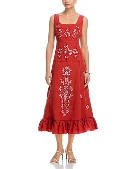 Elie Tahari Elie Tahari The Lainey Embroidered Dress