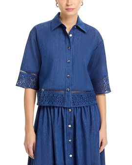 Elie Tahari Elie Tahari The Laylee Denim Top