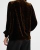 Elie Tahari Elie Tahari The Levana Long Sleeve Velvet Shirt - 2