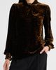 Elie Tahari Elie Tahari The Levana Long Sleeve Velvet Shirt - 4