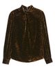 Elie Tahari Elie Tahari The Levana Long Sleeve Velvet Shirt - 5