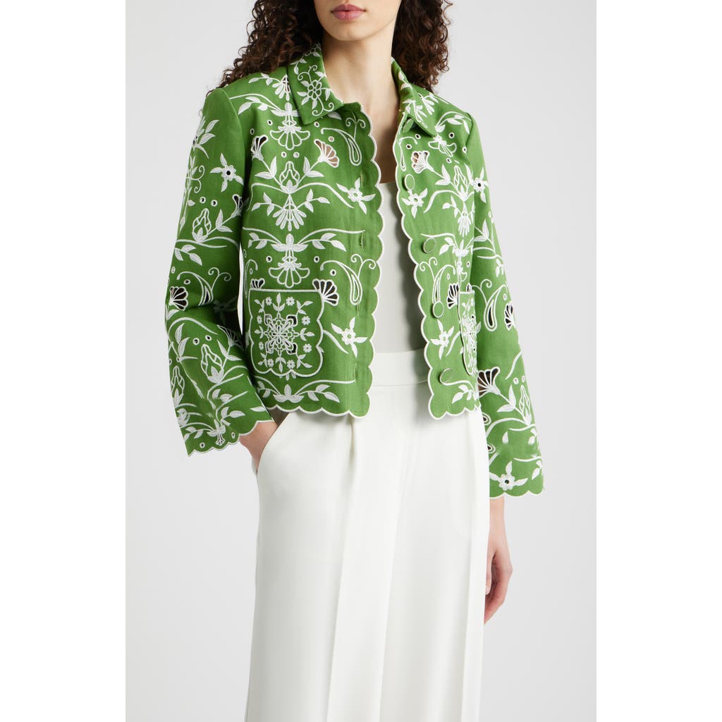 Elie Tahari Elie Tahari The Marianna Cotton Eyelet Jacket