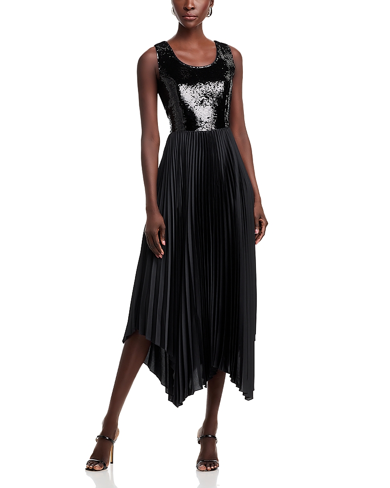 elie tahari formal dresses Plus-Size Long Glitter Prom Dress with Lace-Up Corset Dusty Blue / 20