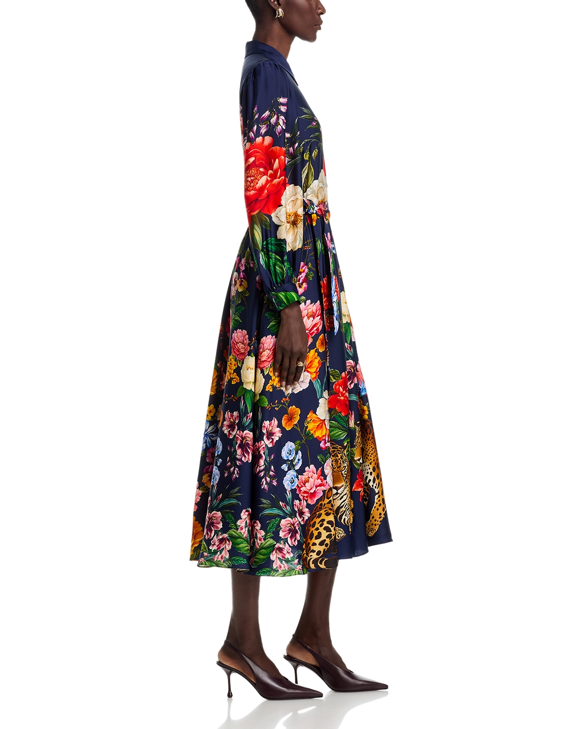melina silk dress Reformation Melina Silk Dress Mahogany by Reformation