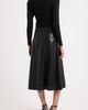 Elie Tahari Elie Tahari The Quinn Mixed-Media Faux Leather Dress - 2