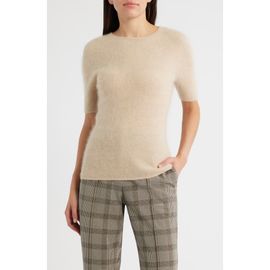 Elie Tahari Elie Tahari The Yelena Short Sleeve Cashmere Sweater