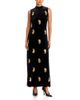 Elie Tahari Elie Tahari Vani Velvet High Neck Dress - 1