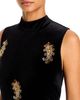 Elie Tahari Elie Tahari Vani Velvet High Neck Dress - 3