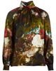 Elie Tahari Elie Tahari Vivian Floral Print Silk Blend Mock Neck Top - 5