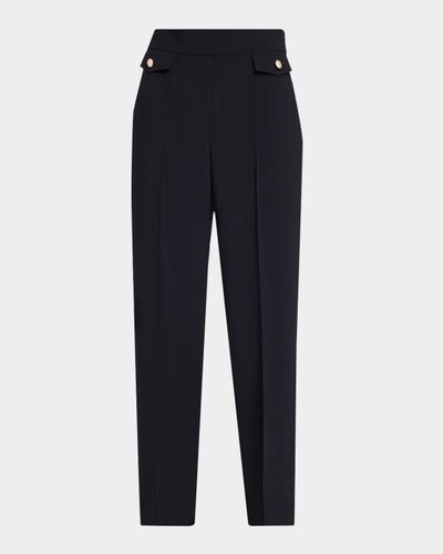 Elie Tahari Isla High-Rise Straight-Leg Pants