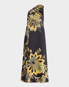 Elie Tahari The Addison One-Shoulder Floral Maxi Dress