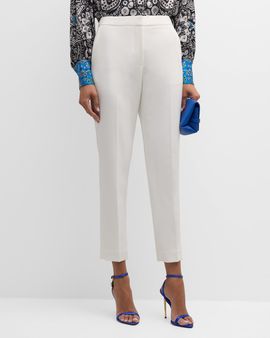 Elie Tahari The Ava Tapered Mid-Rise Ankle Pants
