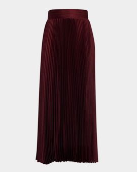 Elie Tahari The Ayla Pleated Viscose-Silk Midi Skirt