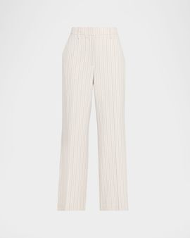 Elie Tahari The Liliana Striped Straight-Leg Pants