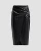 Elie Tahari Women's Amelia Faux-Leather Pleated Midi Skirt - 1