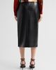 Elie Tahari Women's Amelia Faux-Leather Pleated Midi Skirt - 3