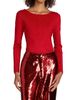 Elie Tahari Women's Heritage The Gia Drape Back Lurex Top - 3