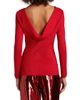 Elie Tahari Women's Heritage The Gia Drape Back Lurex Top - 5
