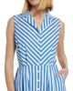 Elie Tahari Women's Joelle Striped Sleeveless Midi-Dress - 6