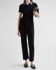 Elie Tahari Women's July Remington Denim Collar Short-Sleeve Sweater - 2