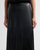 Elie Tahari Women's Kaia Faux-Leather Fringed Midi-Skirt - 5