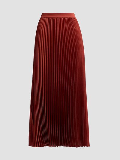 Elie Tahari Women's Rowyn Pleated Midi-Skirt