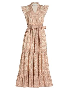 Elie Tahari Women's The Eden Printed Cotton Maxi Dress