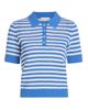 Elie Tahari Women's The Elliot Striped Cotton Polo Sweater - 1
