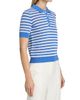 Elie Tahari Women's The Elliot Striped Cotton Polo Sweater - 4