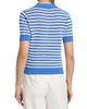 Elie Tahari Women's The Elliot Striped Cotton Polo Sweater - 5