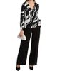 Elie Tahari Women's The Estelle Abstract Print Silk-Blend Top - 2