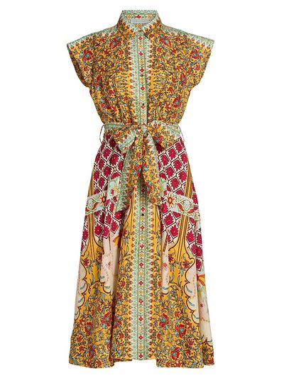 Elie Tahari Women's The Fran Baroque Midi Shirtdress