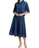 Elie Tahari Women's The Laylee Lace-Trimmed Denim Shirt - 2
