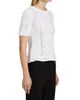 Elie Tahari Women's The Lily Pointelle Cotton Knit Short-Sleeve Sweater - 4