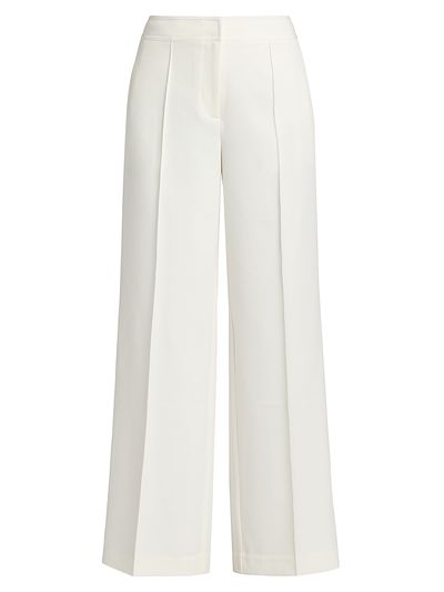 Elie Tahari Women's The Lowen Pintuck Wide-Leg Pants