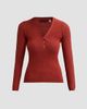 Elie Tahari Women's The Yusra Henley Sweater - 1