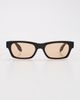 Elisa Johnson Elisa Johnson Alix Sunglasses Gloss Black Amber Lens One - 2