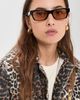 Elisa Johnson Elisa Johnson Alix Sunglasses Gloss Black Amber Lens One - 3