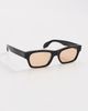 Elisa Johnson Elisa Johnson Alix Sunglasses Gloss Black Amber Lens One - 4