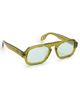 Elisa Johnson Elisa Johnson Jane Mini Sunglasses Olive Green One - 1