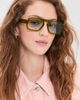 Elisa Johnson Elisa Johnson Jane Mini Sunglasses Olive Green One - 3