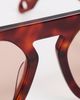 Elisa Johnson Elisa Johnson Jane Sunglasses Dark Red Tortoise Maroon Lens One - 5