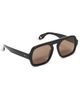 Elisa Johnson Elisa Johnson Jane Sunglasses Gloss Black Dark Brown Lens One - 1