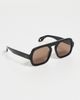 Elisa Johnson Elisa Johnson Jane Sunglasses Gloss Black Dark Brown Lens One - 4