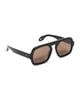 Elisa Johnson Elisa Johnson Jane Sunglasses Gloss Black Dark Brown Lens One - 6