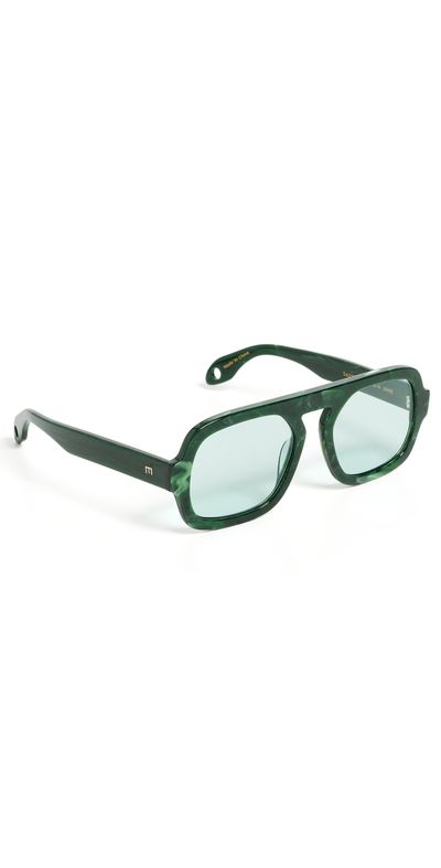 Elisa Johnson Elisa Johnson Jane Sunglasses Green Tortoise One