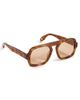 Elisa Johnson Elisa Johnson Jane Sunglasses Light Brown Tortoise One - 1