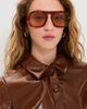 Elisa Johnson Elisa Johnson Jane Sunglasses Light Brown Tortoise One - 3